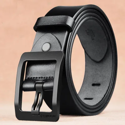 Men leather leather leather belt men belt needle buckle belt manufacturers direct sale