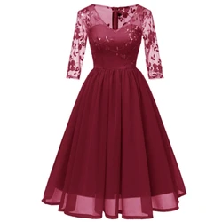 2019 Clothing Manufacturers Half Sleeve V-Neck Applique A-Line Prom Dress Wedding Robe