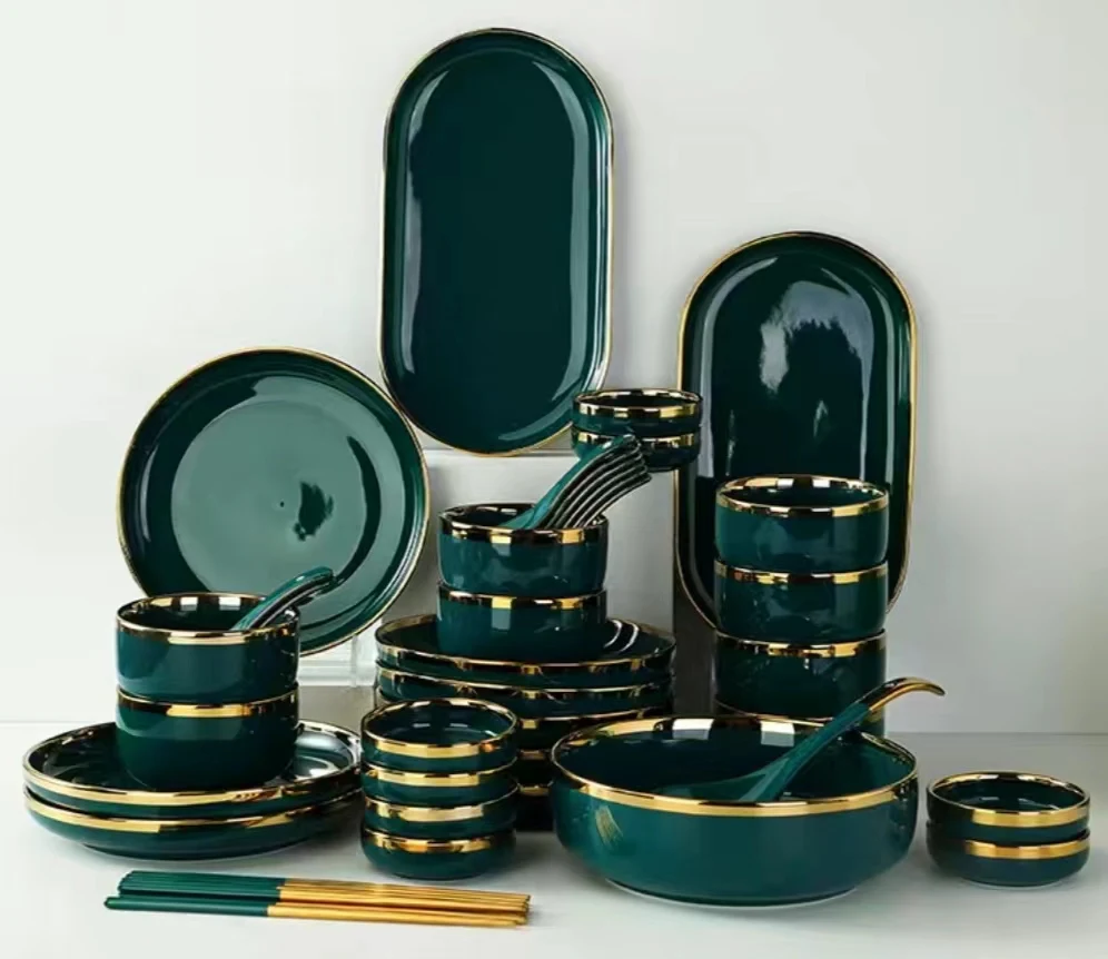 Porcelain Dinner Set Quality Ceramic Ware Dinnerware Sets Crockery Set Hot Selling Luxury from China Europe for Party