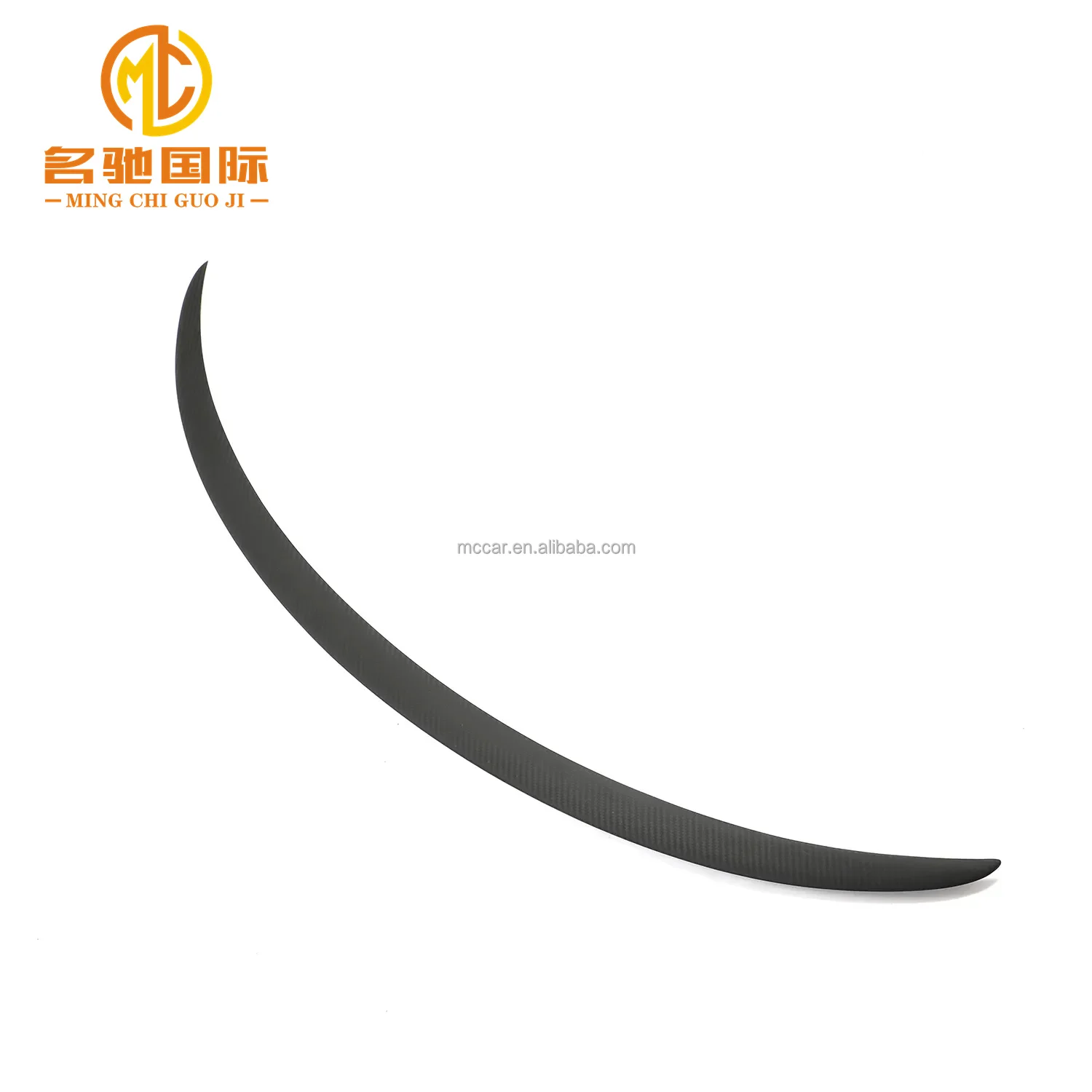 2019-Black Dry Carbon Fiber Rear Wing Spoiler for Tesla Model Y