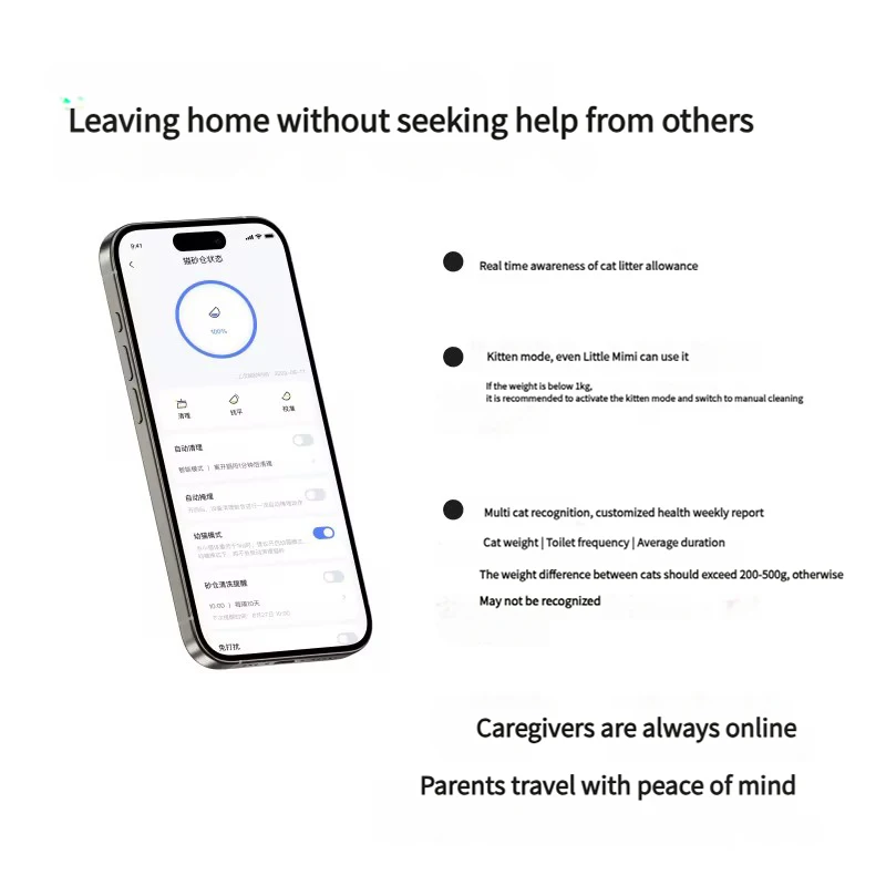 2025 Wifi App Remote Control Self Cleaning Intelligent Health Monitor Cat Litter Box Large Automatic Cat Toilet