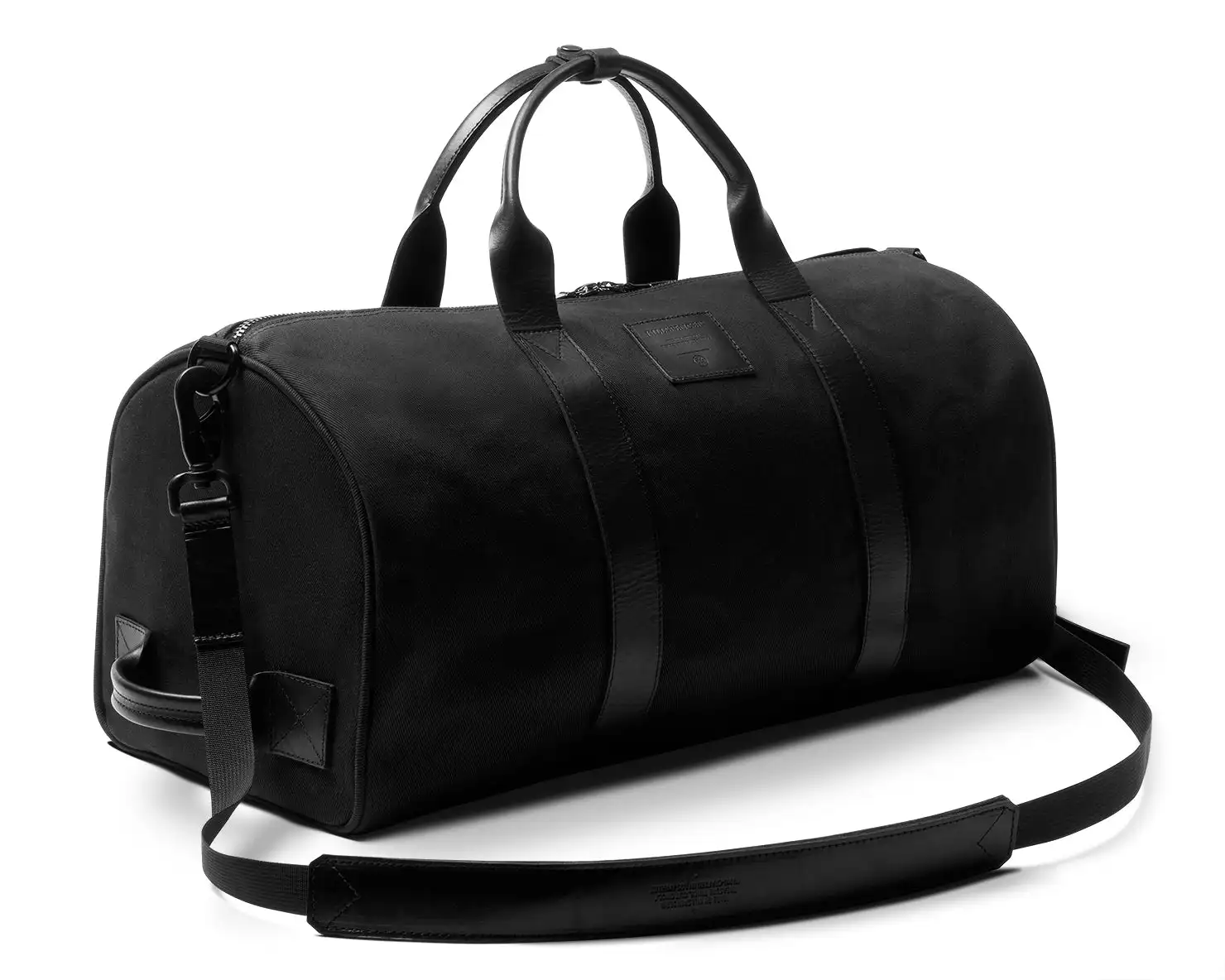 Recycled Pu Leather Duffel Bag For Men Waterproof leather duffle bag for men With Shoes Compartment Large Capacity Weekender Bag