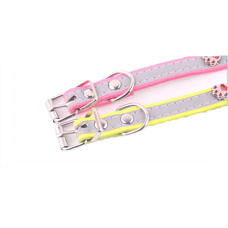 Custom logo luxury metal buckle dog jewelry collar pet leather dog collar