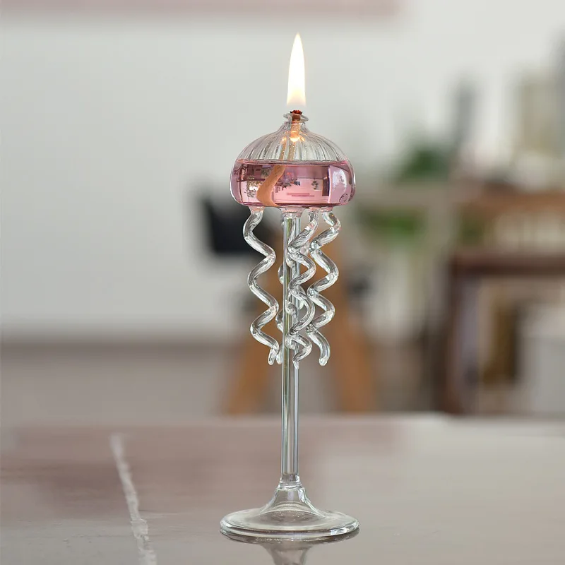 Clear Glass Oil Lamp Borosilicate Glass Includes Bliss Oil Candle Candle Holder