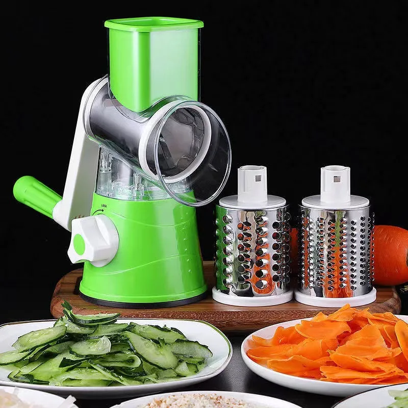 Multifunctional Roller Vegetable Cutter Hand Crank Kitchen Julienne Shredder Planer Potato Cut Slicer