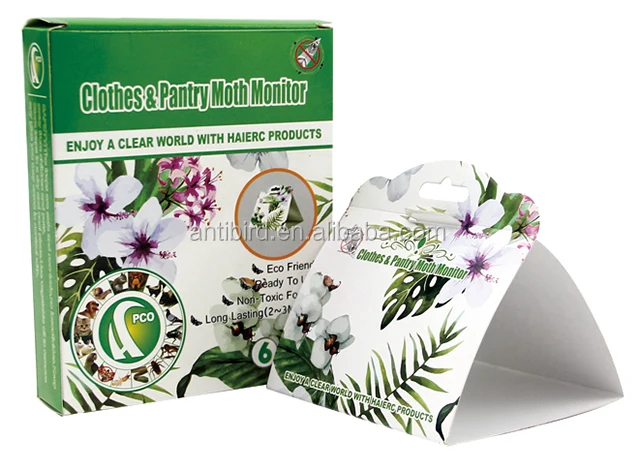 Haierc moth traps for clothes pantry moth trap fly glue trap with pheromones