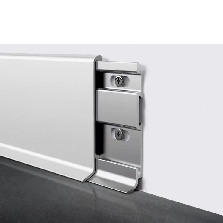 Wholesale Flooring Accessories Aluminum Alloy Skirting Board for Home and Hotel