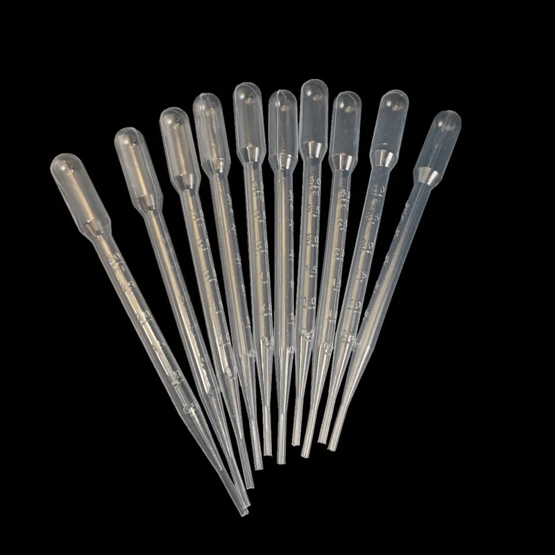 1ml 2ml 3ml 5ml Plastic Transfer Pipettes Calibrated Pasteur Pipets Dropper Suitable for Laboratory Use