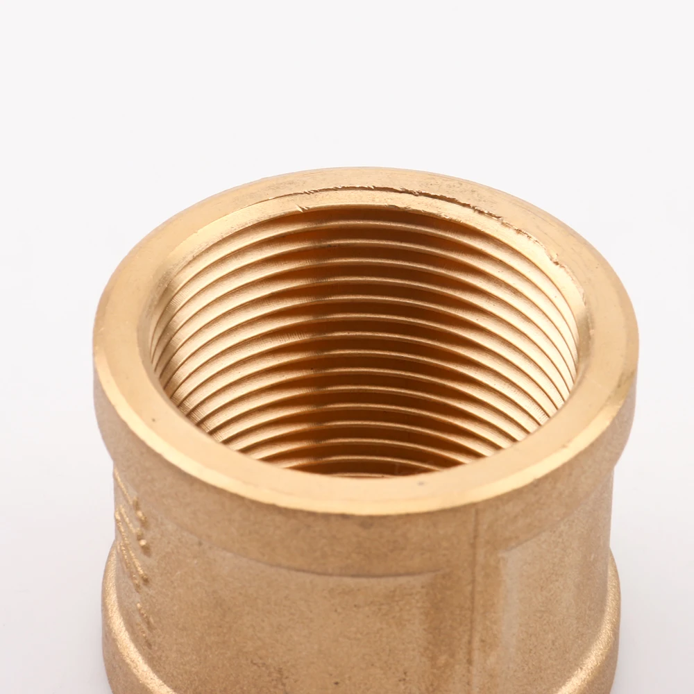 BSPT female brass union thread fittings round sleeve for water pump component