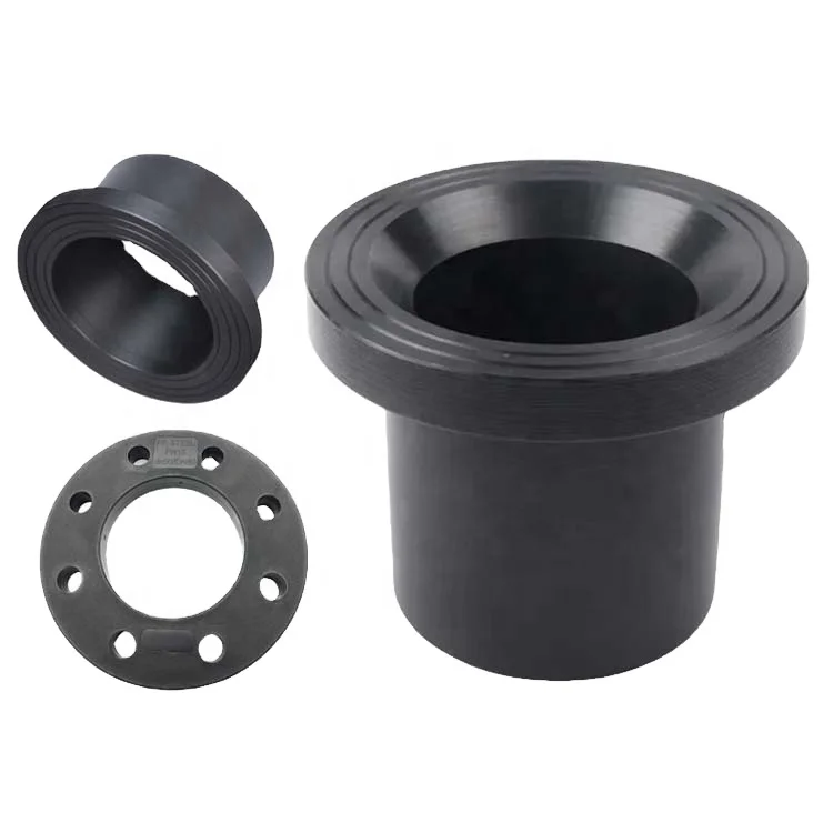Factory Direct High Quality 100% HDPE Corrugated Pipe SDR11 Short Water Gas Plastic Tube with Buttock Joint Formed Flange