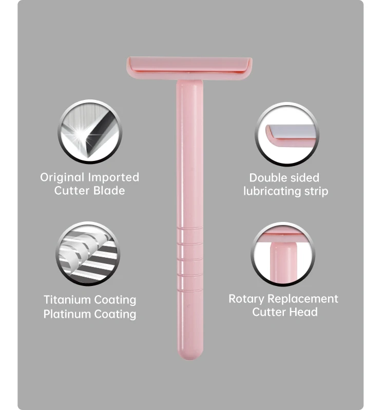 Female Razors Double Edge Safety Razor Classic Shaving Blade for First Time Shavers