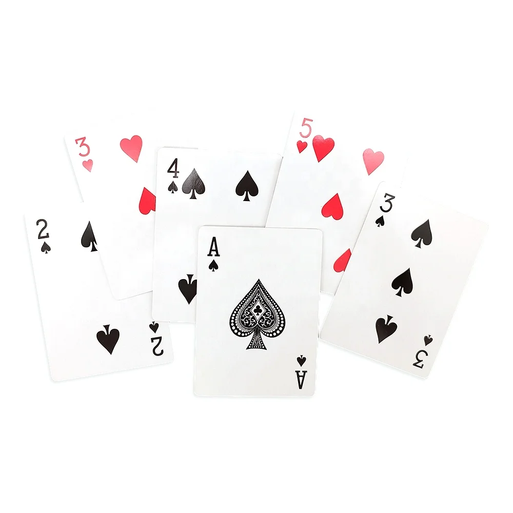 High Quality 280Gsm Blue Core Paper Playing Cards Factory Printed Blank Casino Poker for Custom Logo Entertainment