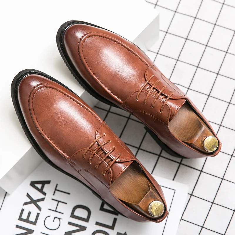 Plus Size 46 Italian Schoes Man Shoe Lace Up Men Oxford Dress Shoes Sepatu Italy Mocassin Homme Mens Decent Shoes