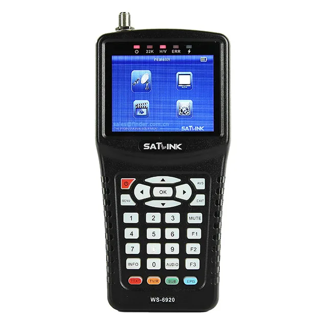 DVB-S DVB-S2 and MPEG-2 MPEG-4 H.264 compliant Original Satlink HD Satellite Finder Meter WS-6920