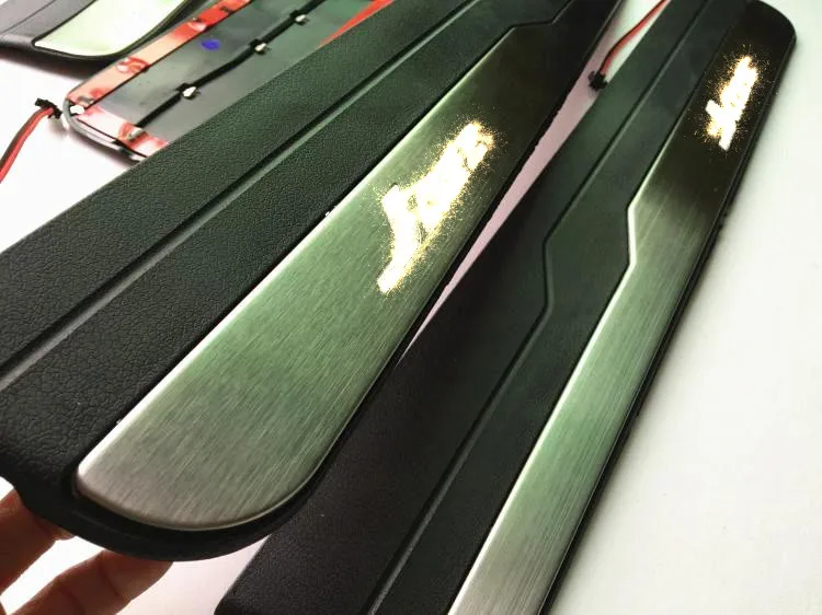 auto parts OEM blue illuminated led door sill plate for jazz 2019