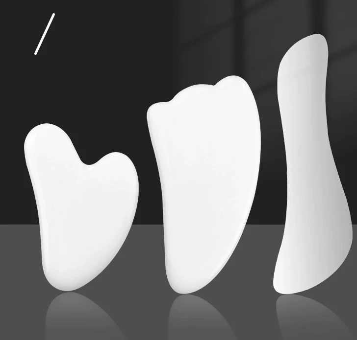 Natural White Quartz Gemstone Beauty Guasha