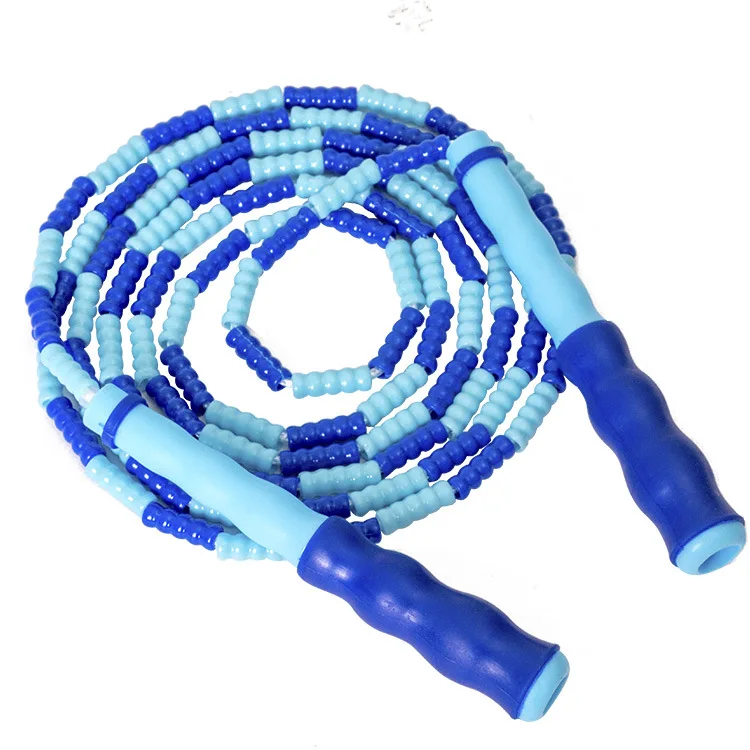 2.8 M Cheap Adjustable Length Segmented kids Jumping Rope For Boys Girls Skipping Rope Soft Beaded Jump Ropes For Kids