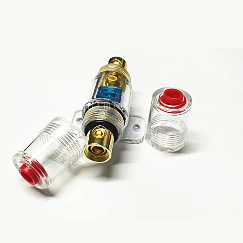 New Model Car Stereo 60A Tall Mini Blue Piece Car Accessories fuse holder box fuse holder car audio 4/8GA1IN1Out