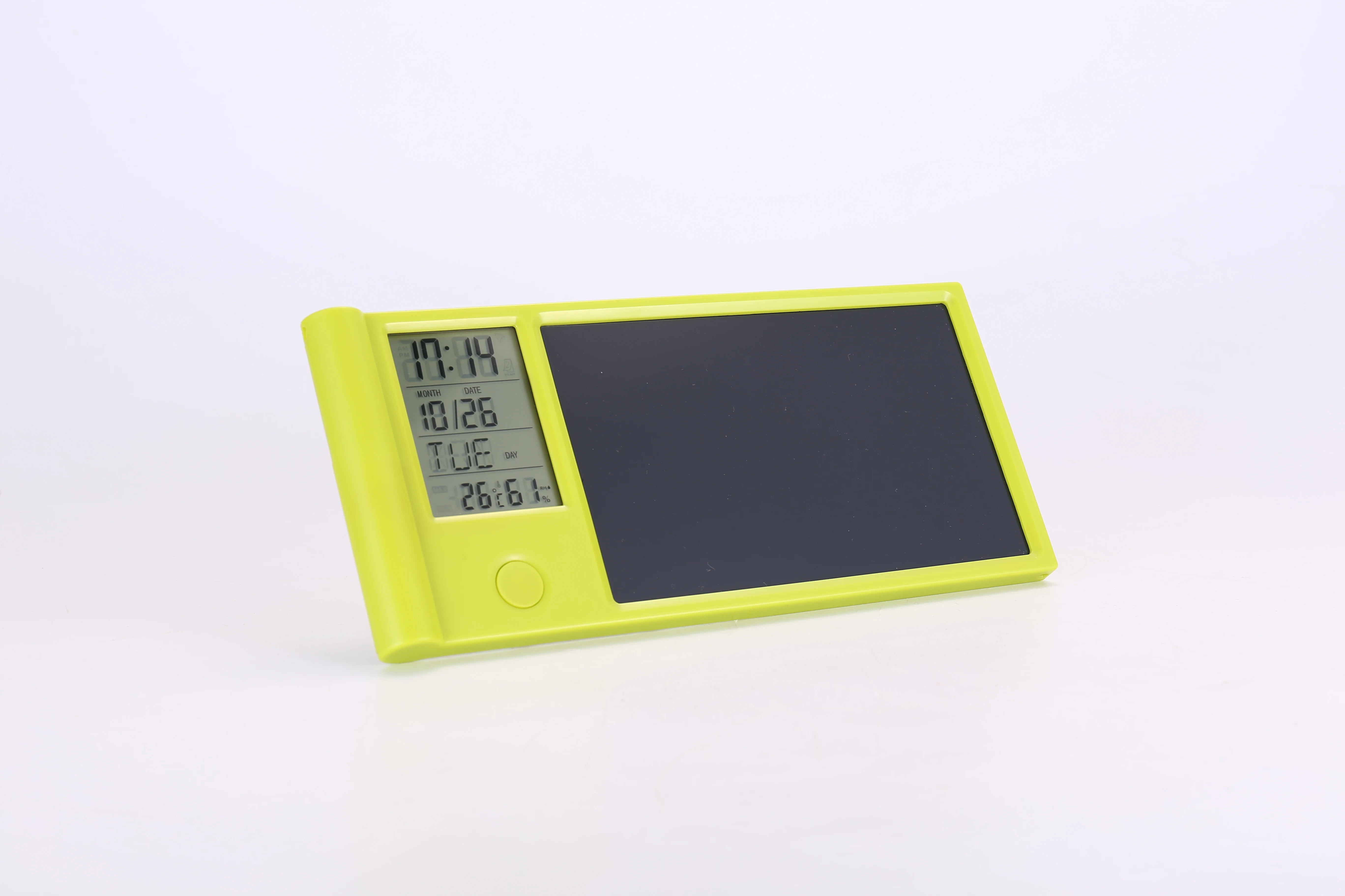 China Manufacture Pen Holder With Lcd Note And Electronic Clock Scheduler Display Message Writing Board