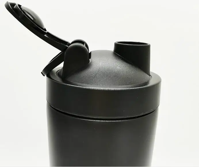 Оптовая продажа с фабрики бутылка-шейкер без бисфенола А шейкер из нержавеющей стали 304 для спортзала герметичный хранения протеиновых продуктов