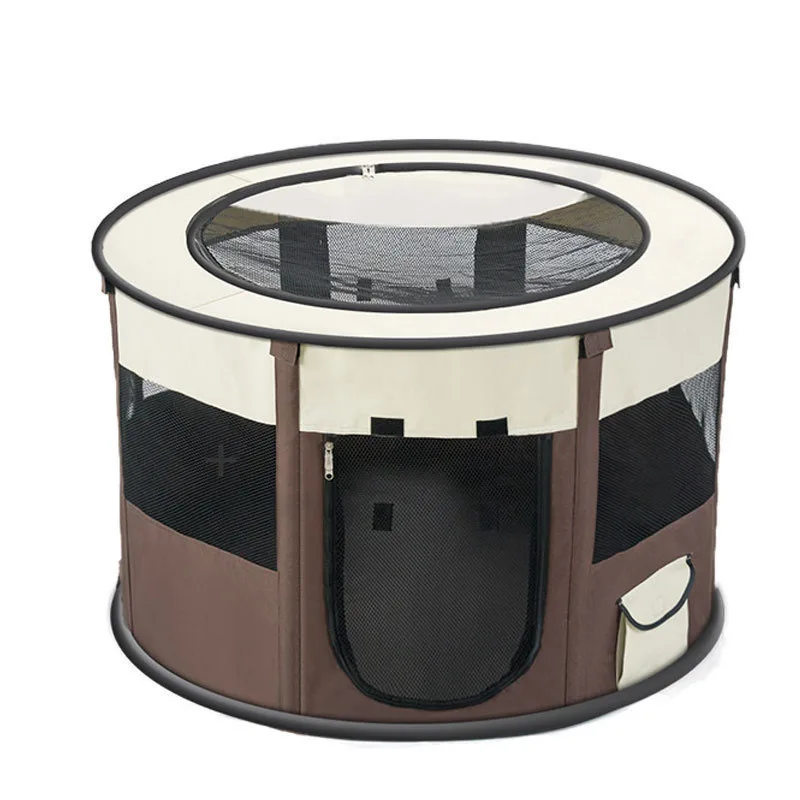 Dog Tent Houses Foldable Indoor Puppy Cats Pet Cage Octagon Fence Portable Outdoor Kennels