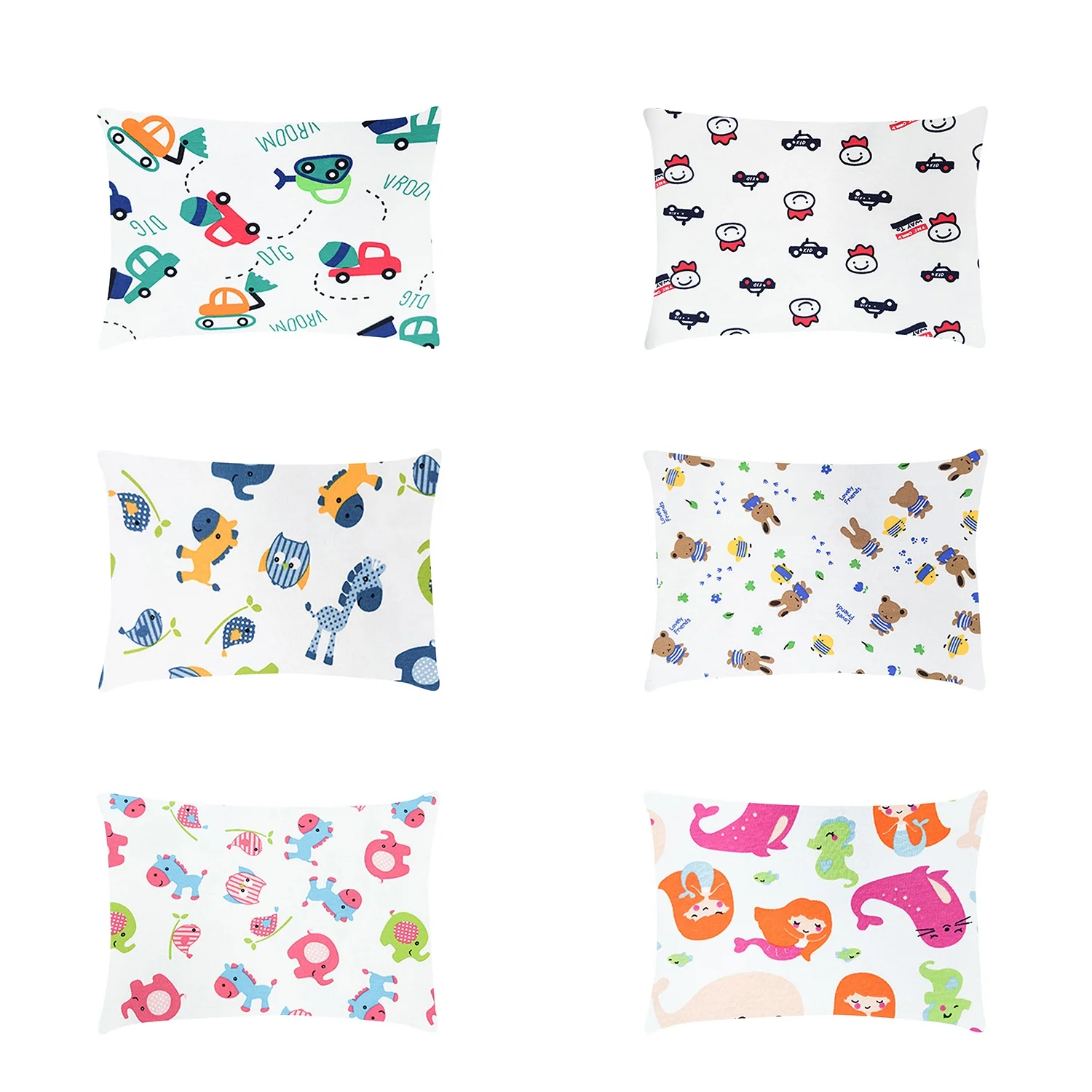 Saint Glory Sleeping Pillow High quality Customized Travel Toddler Small Kids Baby Pillows with pillowcase cotton