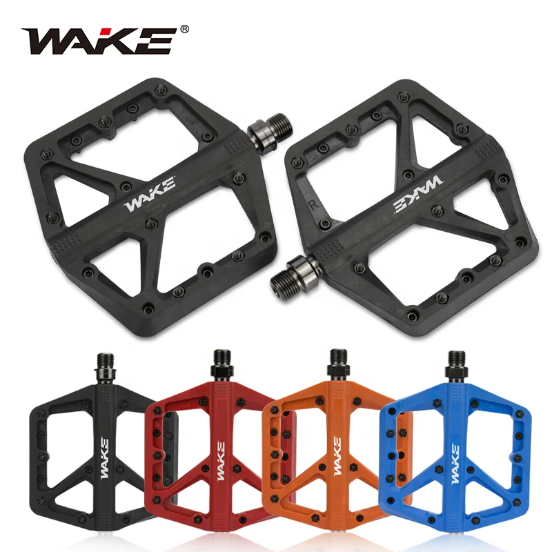 MTB pedal bearing non-slip lightweight nylon fiber pedal suitable for BMX MTB 9/16 inch WAKE pedal