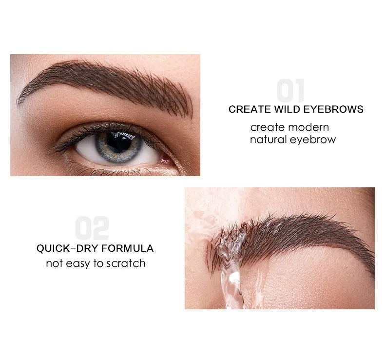 Instant Eyelash and Eyebrow Tint Long Lasting Eyelash Tint at Home Use Oil-proof Eyelash Tint Black Last up to 7-10days