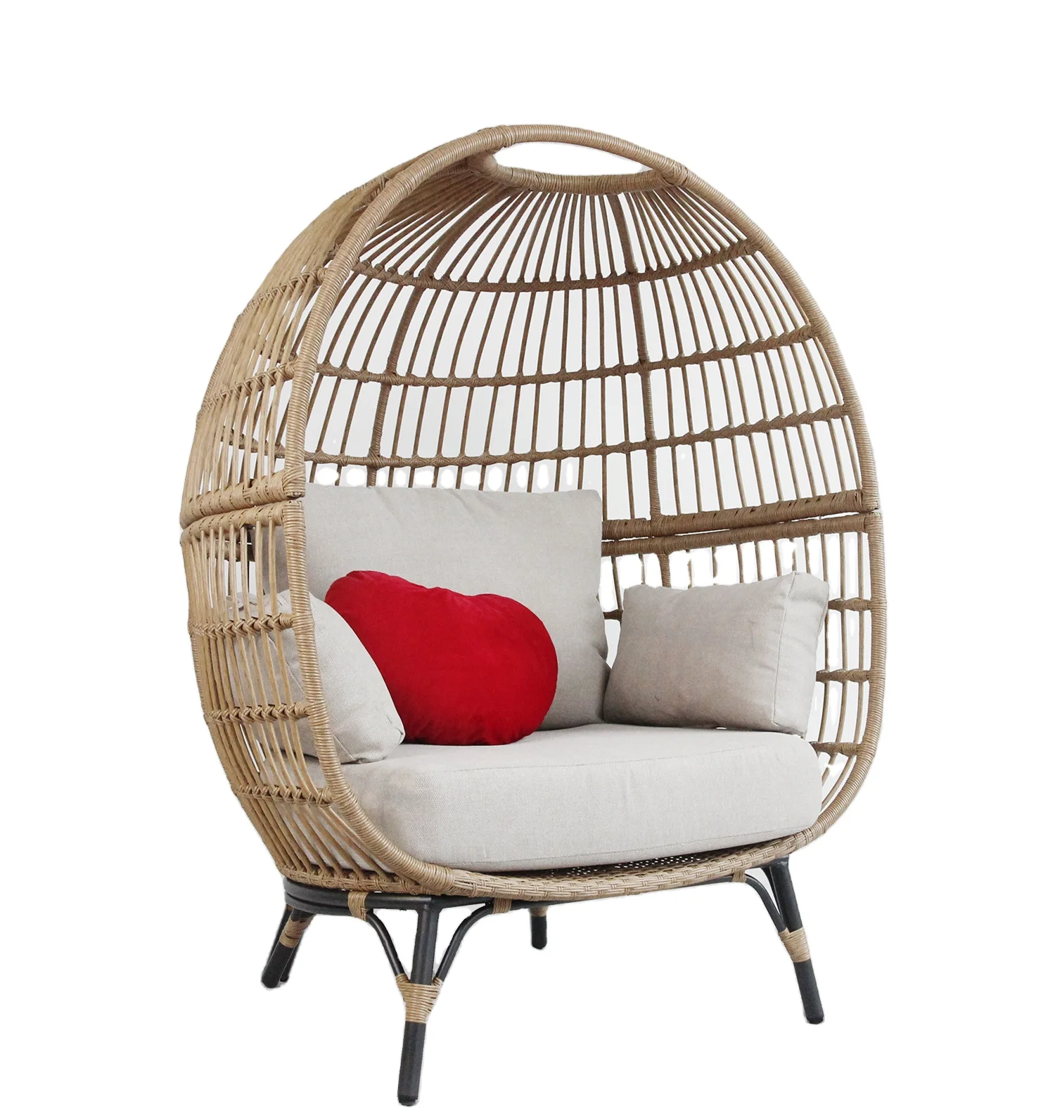 New Style Outdoor Reclining Balcony Lounge Rattan Chair Rattan Woven Beach Chair