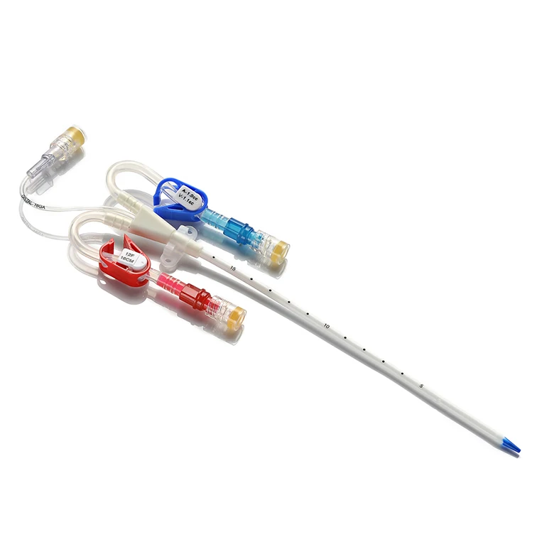 Hot selling single lumen double lumen triple lumen dialyzer for hemodialysis fresenius hemodialysis catheter kits