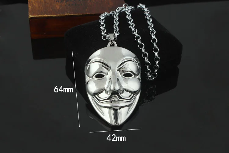 V-Vendor  Pendant Stainless Steel Link Chain Personalized Hip Hop Necklace