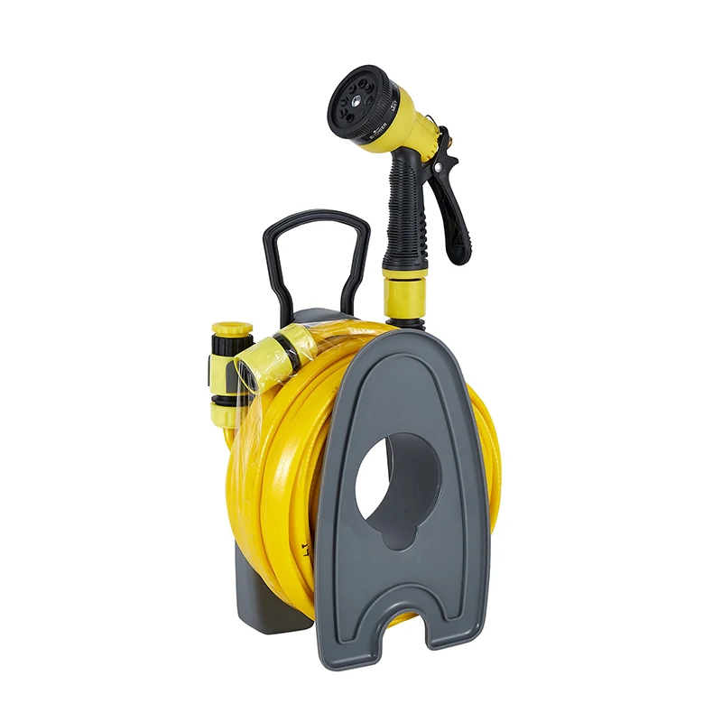 New Hot Items Multipurpose Water Wall Mounted Garden Hose Set With Water Gun Set