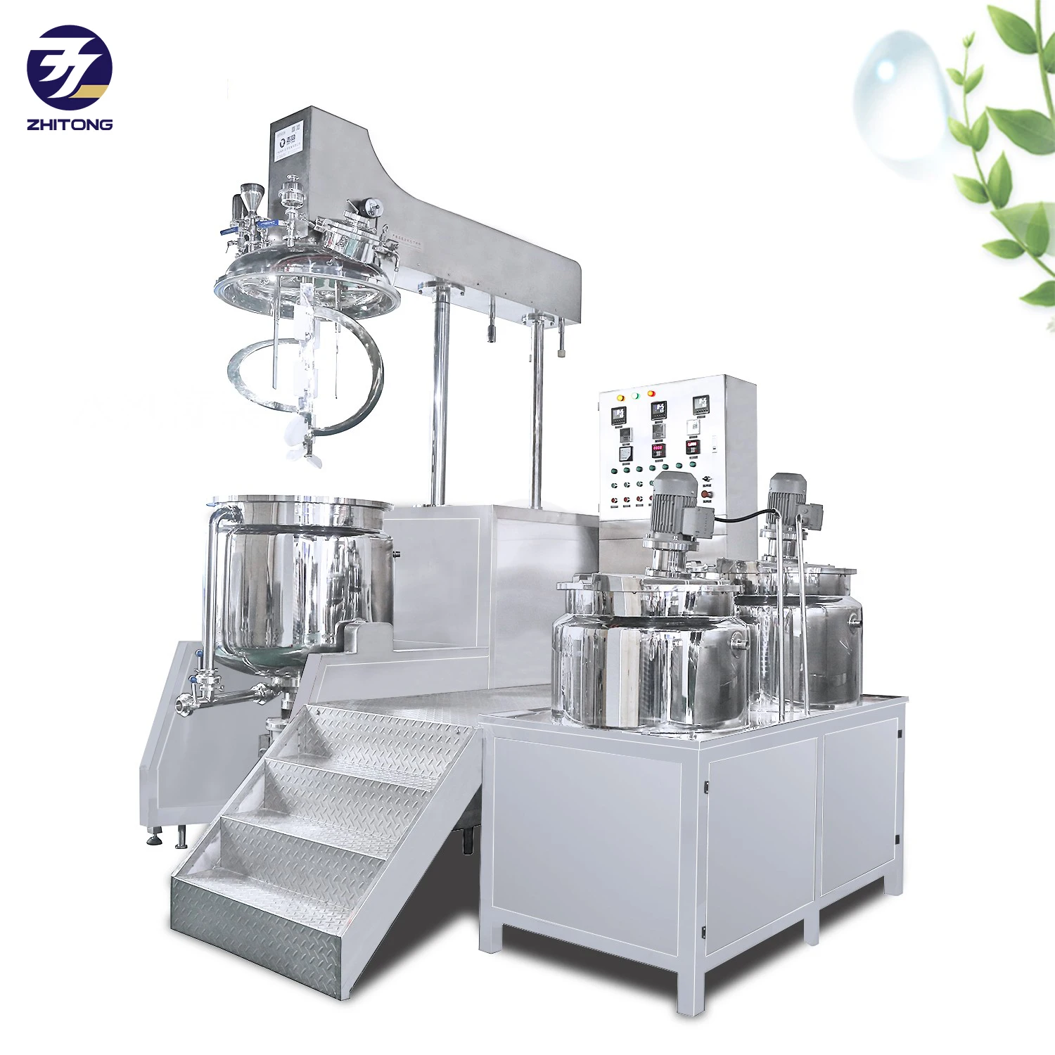 Lotion production line face cream vacuum homogenizer mixer machine skincare paste vacuum emulsifier homogeneous mixer equipment