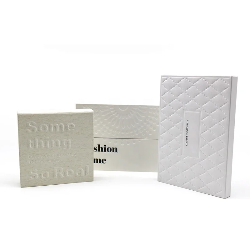 White Paper Cosmetic Packaging Compact Powder Case Cream Blush Compact Powder Container