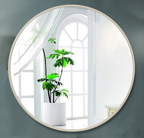 Wholesale luxury Home Decor big large Gold Round Shape circle Metal Frame Decorative bathroom Wall Mirror miroir espejo spiegel