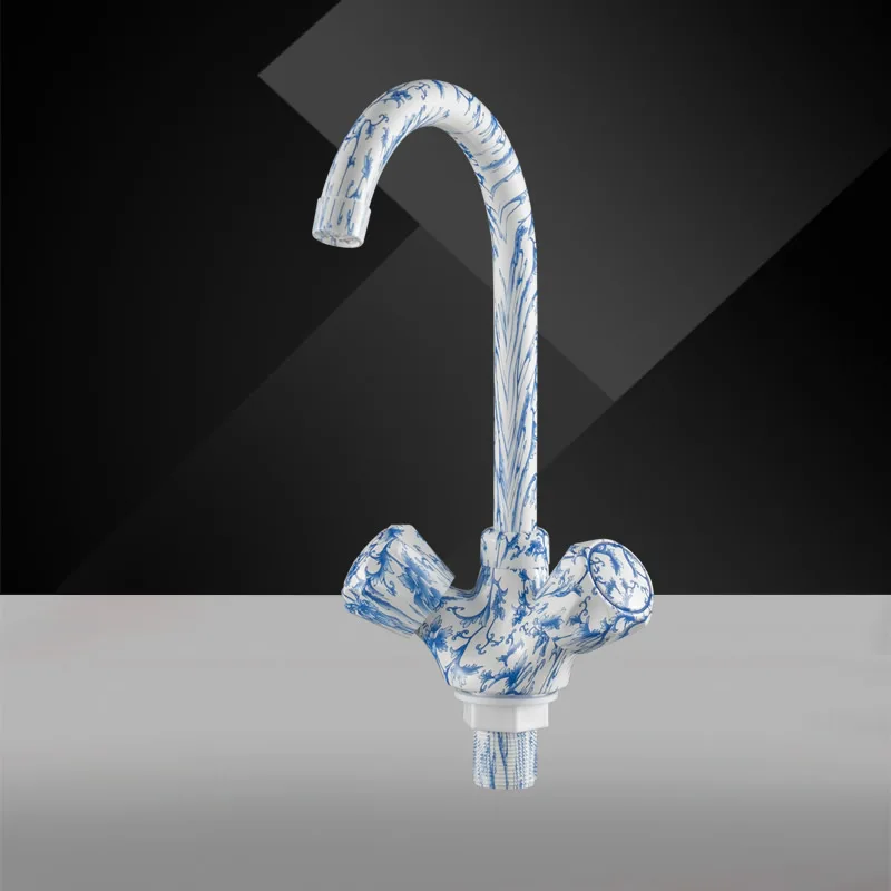 green water drop plastic food grade material sink faucet kitchen faucet pp plastic taps