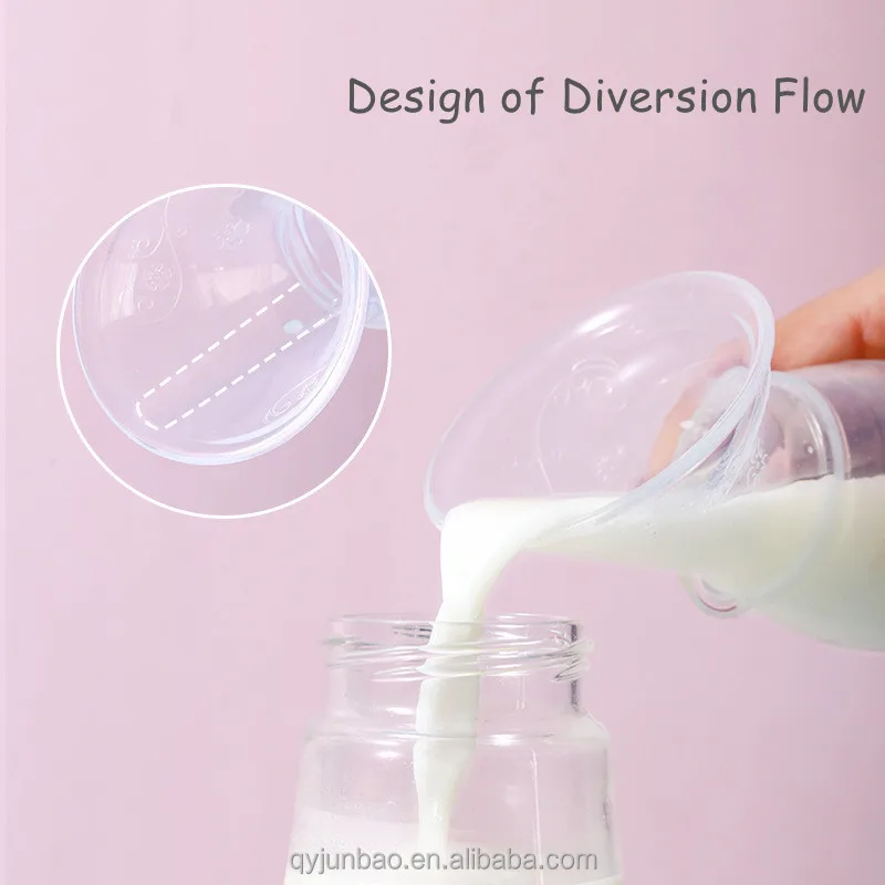 Factory Hot Selling Medical BPA Free manual breast pump silicone milk collector nipple breast pump pocket with lid