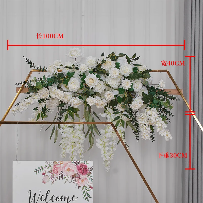 SN-D026 Tall Gold Metal Flower Stand Wedding Flower Ball Arrangements Flower Centerpieces For Wedding Decoration