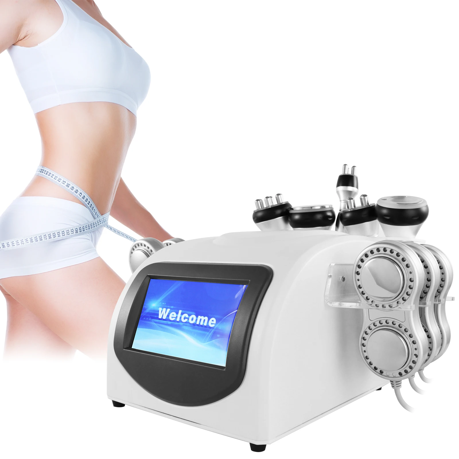 40 Khz Vacuum Rf Machine Body Shaper Machine 6 In 1 Cell Reduction Rf Fat Burning Machine EMS Body Sculpting