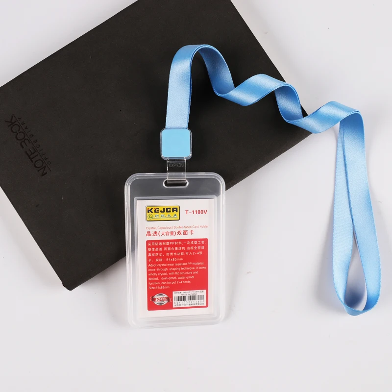 Kejea New design crystal double side clear card holder 2-4 cards collect sleeve T-1180