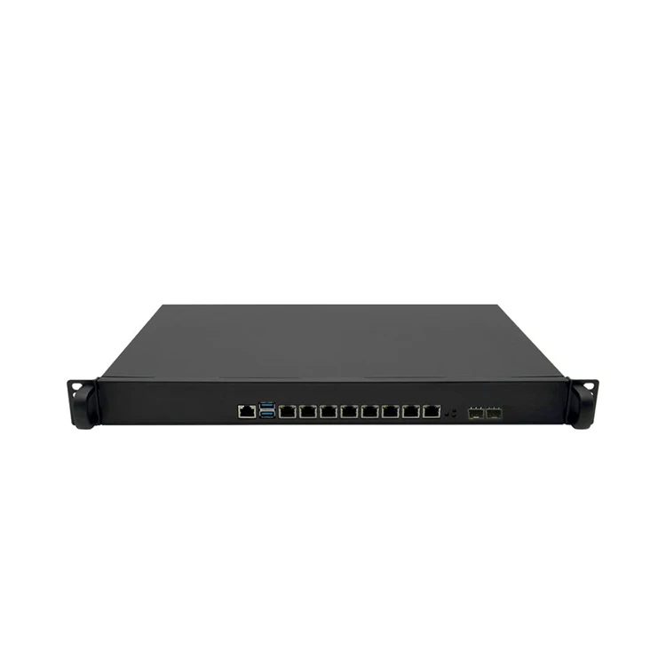 Стандартный Размер 19 дюймов брандмауэр ПК 8 Lan i225V порт Core i3 6100 поддержка OPNsense Mikrotik 1U сетевой прибор