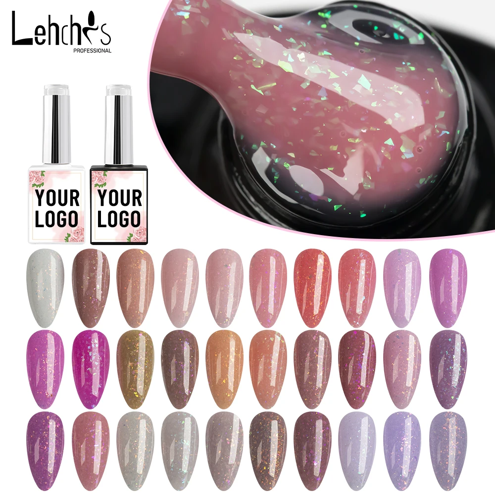 Lehchis Rubber Base Coat Gel Polish Create Your Own Brand Hema Free Glitter Reflective Gel Polish Very Good Nail Gel Polish