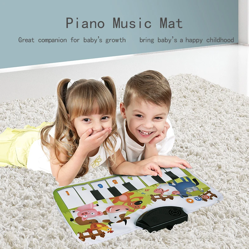 Customized Electronic Baby Gifts Toys Musical Piano Keyboards Fitness Play Mat