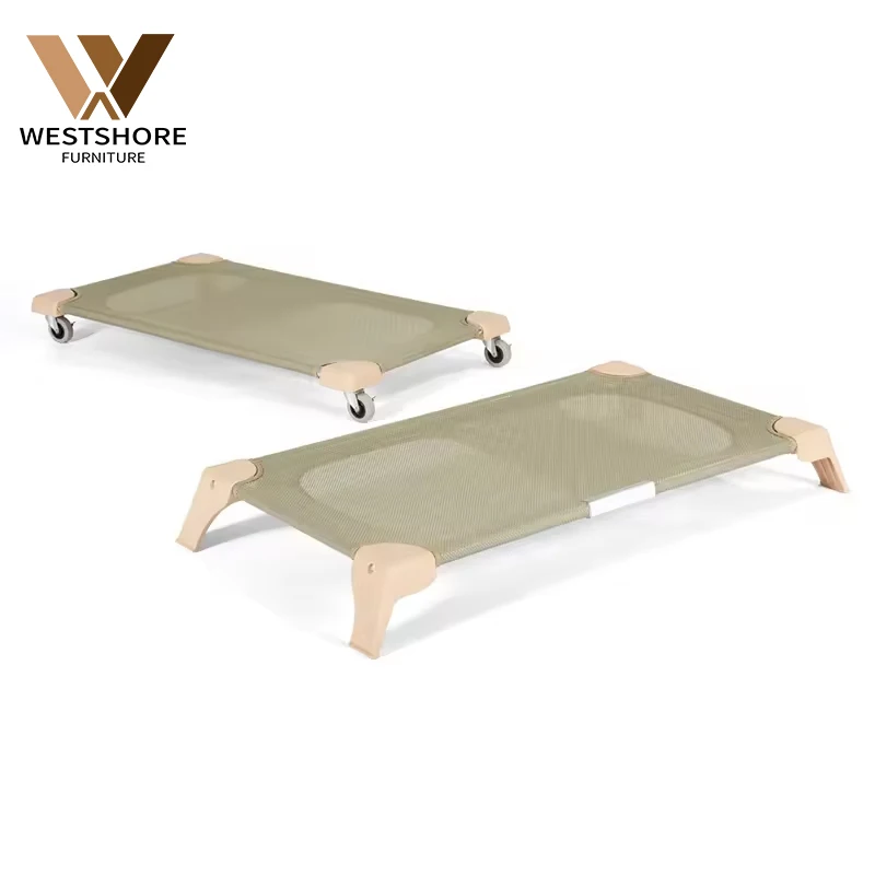 Children Beds Kids Solid Wooden Single Bed For Kindergarten Resting Bed Daycare Furniture Sleeping Cot For Kids Baby Cribs