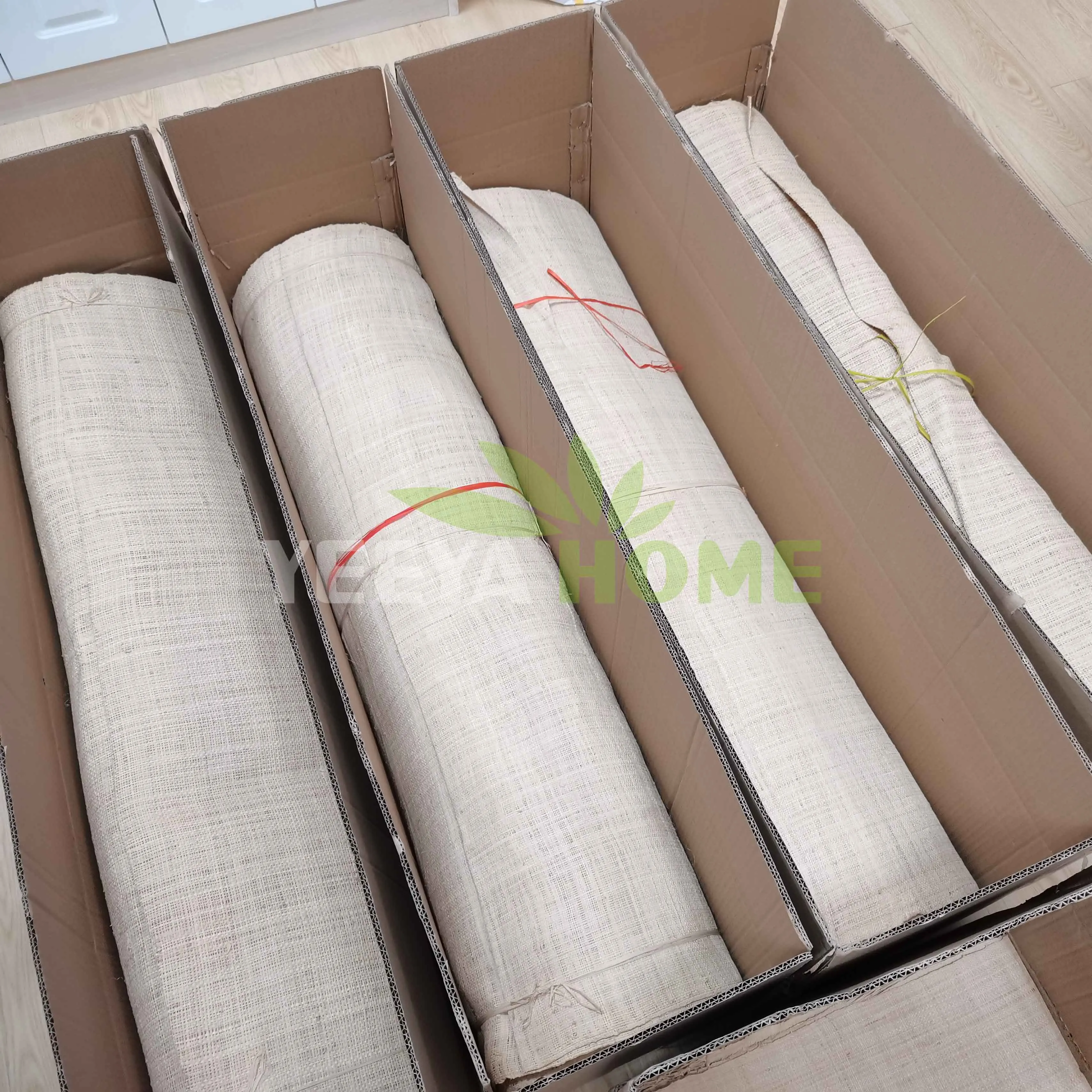 1.2 x 50 Meters Raffia Fabric Roll Natural Raffia Palm Sheet for Furniture
