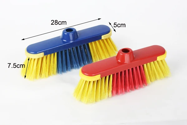 HQ0158 Middle-East plastic soft straighten plastic floor broom bristles with wooden stick