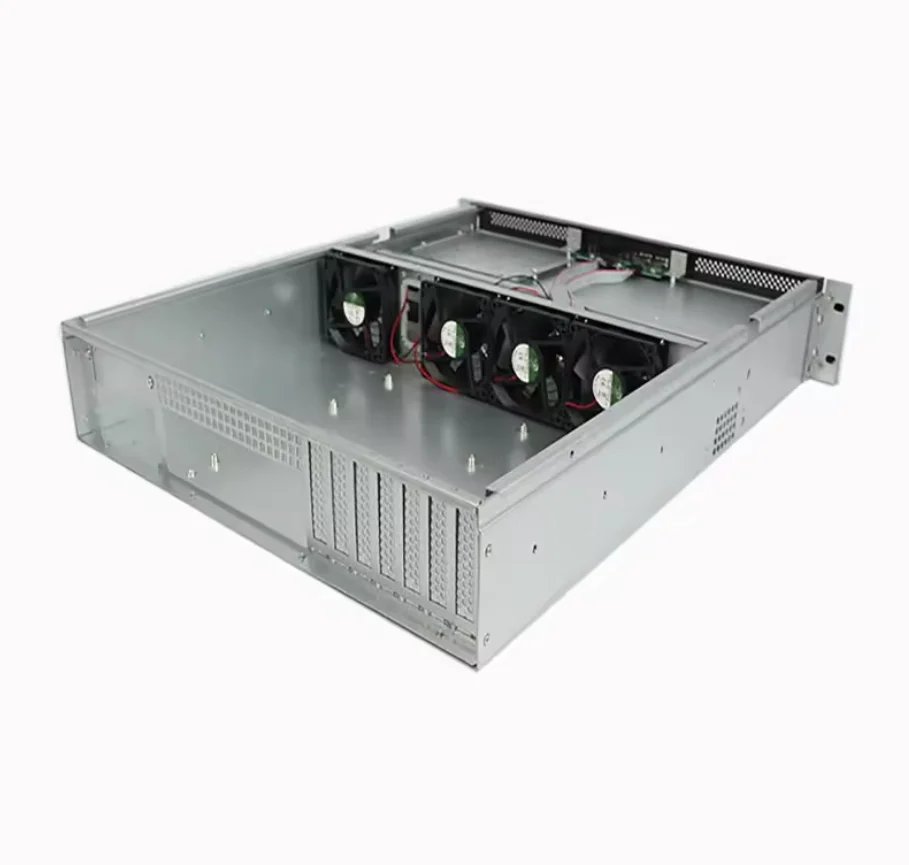 2U Rackmount Server case chassis with 8 bays hot swap 80mm fans SATA/SAS Drive Bay for large storage