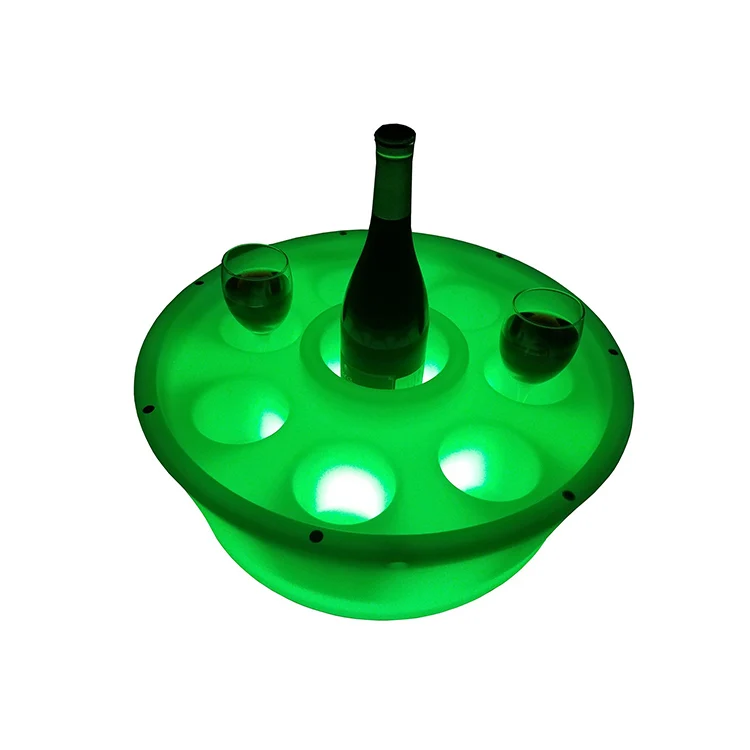 16 colors change Round Shape LED Floating Spa Bar For Pools Spa