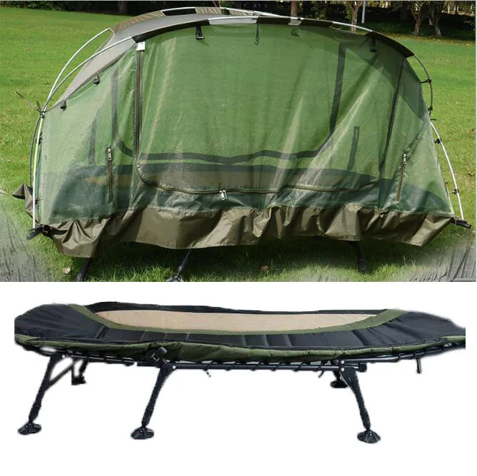 Off ground Tents +Folding bed  SET Double-layer  Four seasons universal outdoor leisure Fishing tents
