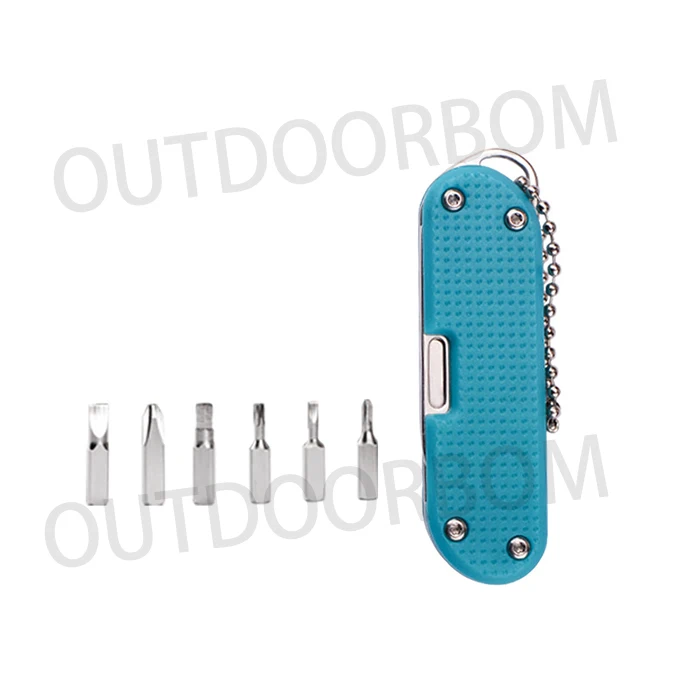 Multifunctional Gift Small Knife Outdoor Screw Knife Mini Keychain Folding Knife